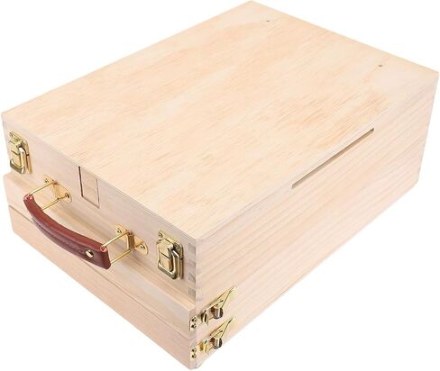AsixxSix Sketchbox Easel ، صندوق سوبس سطح المكتب الخشبي القابل للتعديل مع درجتين لطلاء اللوحة القماش 24 بوصة ، منظم تخزين فني محمول خفيف الوزن للفنون للبالغين in Saudi Arabia