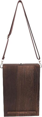 SASKATE Wooden Messenger Box Sketch Box Easel Artist Tool Bag with 2 Retro Clips 5 Elastic Loops 3 Elastic Straps for Writers Designers Architects in Saudi Arabia