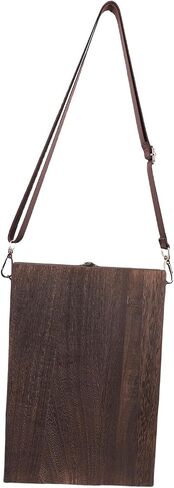 SASKATE Wooden Messenger Box Sketch Box Easel Artist Tool Bag with 2 Retro Clips 5 Elastic Loops 3 Elastic Straps for Writers Designers Architects in Saudi Arabia