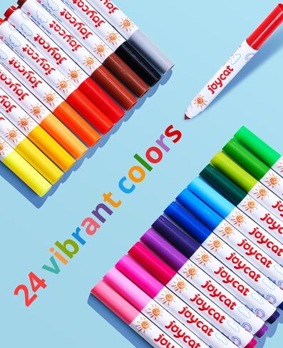 Joycat 48 Count Count Doashers for Kids ، 48 Color Tarmable Warkers with with Carry and Storage ، وعلامات التلوين بشكل كبير للفتيان الفتيات ، لوازم الفصل الدراسي المدرسي in Saudi Arabia