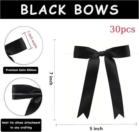 30pcs ساتان الشريط الأبيض أقواس بيضاء 5 × 7 بوصة تويست تويست القوس للهدية غلاف شمبانيا زجاجة كعكة علاج كيس حرفة هدية عيد ميلاد عيد ميلاد البالونات و Garland Home Decor in Kuwait