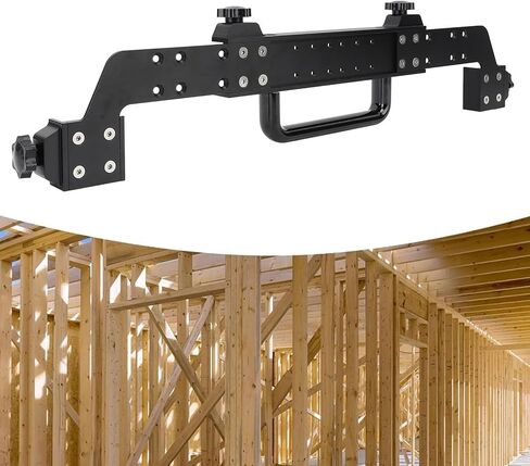 Framing Tools, 20.5 Inch Adjustable Aluminum Alloy On Center Stud Layout Tool, Portable Stud Framing Jig for Wall Roof Ladder in Saudi Arabia