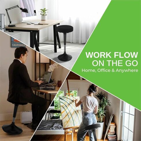 Wobble Stool Standing Desk, Flexible Seating Adjustable Office Ergonomic Seating, Wobble Stools for Alternative Classroom Seating, Active ADHD Chair, Wiggle Chairs in Saudi Arabia