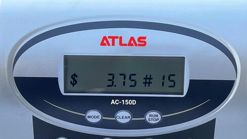 ATLAS Automatic Coin Counter and Coin Sorter with Digital Display (AC-150D) - 5 Coin Counting Modes: Total, Pennies, Nickels, Dimes, Quarters. Auto-Stop When Coin Roller is Full. in Saudi Arabia