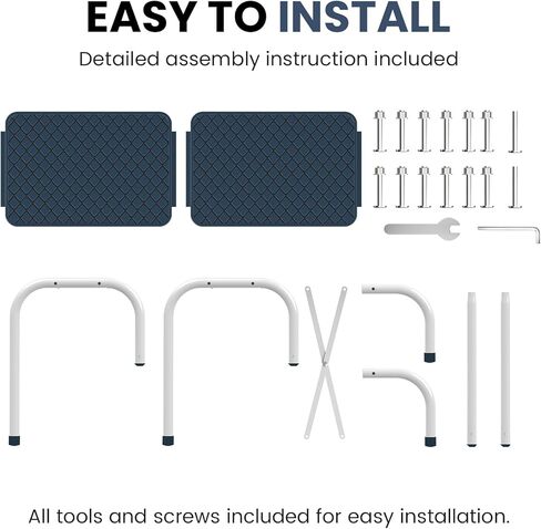 براز خطوة مع مقبض ، البراز المتداخل للبالغين كبار السن كبار السن براز المعادن مع الدرابزين مع منصة خطوة غير انزلاق البراز المعدني في المطبخ ، حمام ، غرفة نوم ، 330 رطل السعة in Kuwait