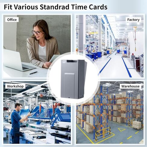 10-Compartment Time Card Rack, Wall-Mount Organizer With Adjustable Frame, Includes Number Labels From 01–10 in Saudi Arabia