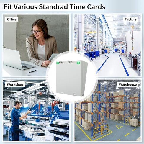 Attendance Card Rack with Number Labels 01-10, 10-Slot Time Card Holder, Retractable Time Card Wall Holder Rack, Simple to Hang in Saudi Arabia