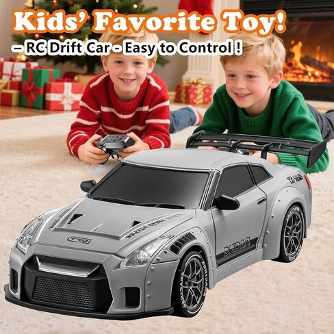 RC Drift Car, 1:24 Scale Remote Control Vehicle with LED Lights,Drifting Tires＆Two Batteries, Racing Sports Toy Idea Gift for Adults Boys Girls and Kids in Saudi Arabia