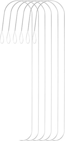 Harfington 2pcs Big Eye Velling Pin 5.5 بوصة من الفولاذ المقاوم للصدأ المقاوم للصدأ ، إبرة خياطة تطريز مع مقبض in Kuwait