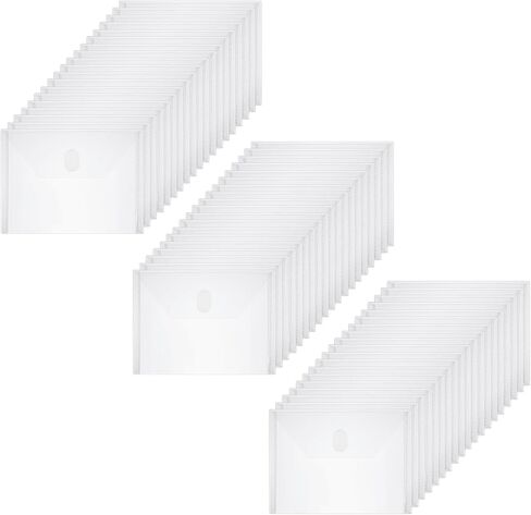 60 Pack Small Plastic Envelopes Hook Loop Closure Receipt Storage Holder 5.5 x 7.5 inchces in Saudi Arabia