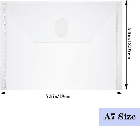 60 Pack Small Plastic Envelopes Hook Loop Closure Receipt Storage Holder 5.5 x 7.5 inchces in Saudi Arabia