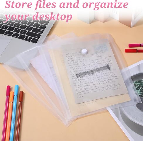 40 Pack Reusable Stamp and Die Storage Pockets 7 x 9.4 Inches Clear Plastic Envelopes Photo Storage Folders Waterproof Sticker Organizer for Scrapbooking Paper Card Craft Photos Receipts Organizer in Saudi Arabia