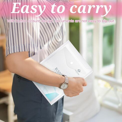 40 Pack Reusable Stamp and Die Storage Pockets 7 x 9.4 Inches Clear Plastic Envelopes Photo Storage Folders Waterproof Sticker Organizer for Scrapbooking Paper Card Craft Photos Receipts Organizer in Saudi Arabia