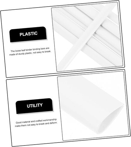 10Pcs Plastic Slide Binders with Grip for Document Organization Sturdy Binding Bars for Report Covers and Office Supplies Water Drop Design Easy Page Addition and Removal in Saudi Arabia