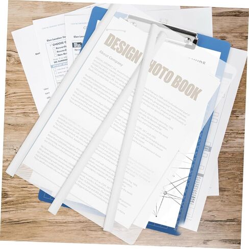10Pcs Plastic Slide Binders with Grip for Document Organization Sturdy Binding Bars for Report Covers and Office Supplies Water Drop Design Easy Page Addition and Removal in Saudi Arabia