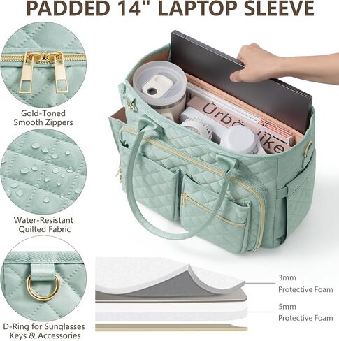 Large Bible Bag with Bible Cover Case for Women, Quilted Church Tote Bag Bible Carrying Case w/Shoulder Strap, Bible Study Supplies Journaling Kit Bible Accessories Christmas Christian Gifts for Women in Kuwait