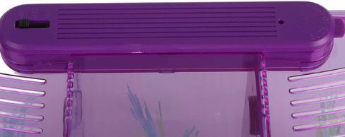 2 Betta Fish Tank with Divider, Aquarium Fish LED Acrylic Three Divisions Breeding Isolation Box for Small Fishes Aquarium Fish () in Saudi Arabia
