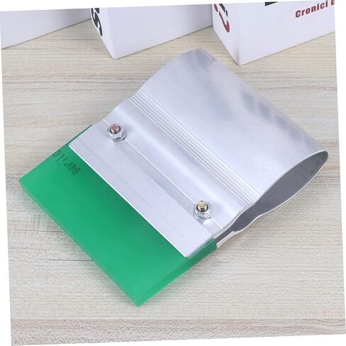 Rubber Printing Squeegee Kit for DIY Silk Screen Printing 10cm Length Wear-Proof Rubber Scraper with Aluminum Handle for Art Projects and Crafts Random Color in Saudi Arabia