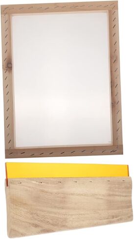 1 مجموعة من مكشطة الحبر الخشبية لطباعة الشاشة الممسحة المطاطية لتطبيقات الرسوم والمنسوجات لوازم الطباعة in Kuwait