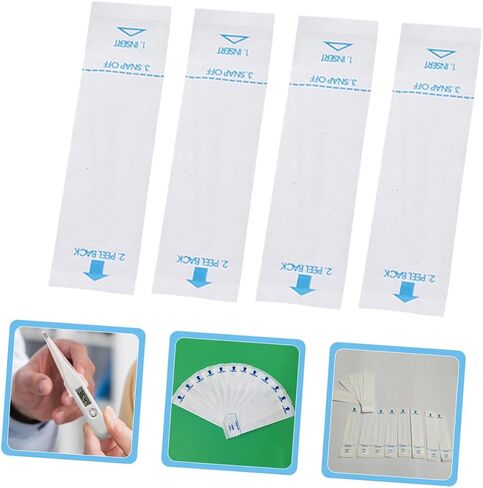 Gatuida 100pcs Thermometer for Accurate Temperature Reading Safe Paper Material User Friendly Design for Pets Convenient One Use for Cats and Rabbits in Saudi Arabia