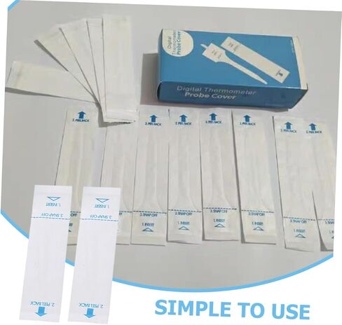 100pcs Disposable Covers Universal Probe Sleeves for Oral Thermometers Home and Veterinary Use in Saudi Arabia