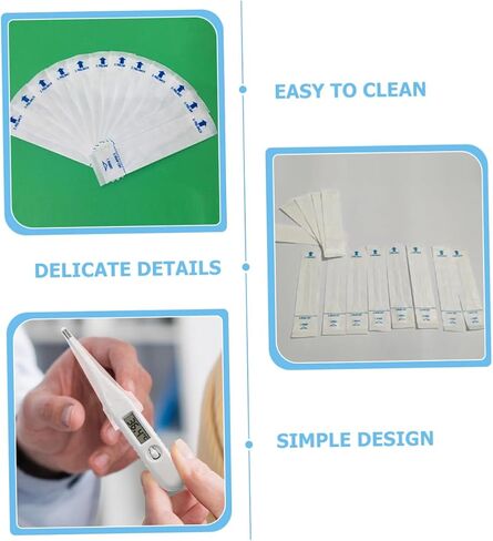 100Pcs Digital Thermometer Probe Protective Covers for Pets Accurate and Reliable Thermometer Sleeves for Cats Dogs and Rabbits for Measurement in Saudi Arabia