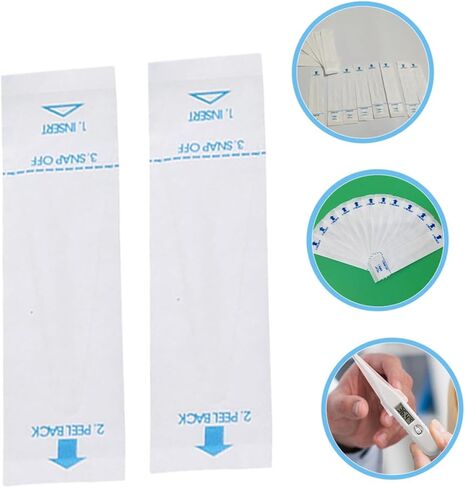 100Pcs Digital Thermometer Probe Protective Covers for Pets Accurate and Reliable Thermometer Sleeves for Cats Dogs and Rabbits for Measurement in Saudi Arabia