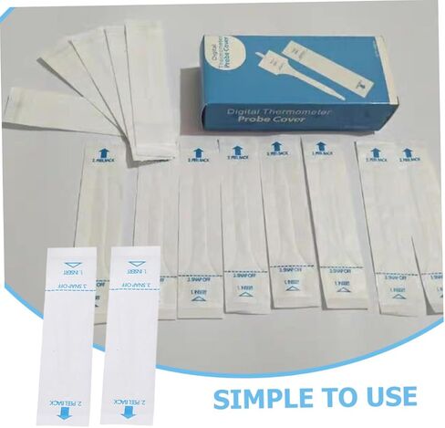 100Pcs Digital Thermometer Probe Protective Covers for Pets Accurate and Reliable Thermometer Sleeves for Cats Dogs and Rabbits for Measurement in Saudi Arabia