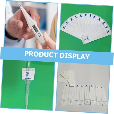 PartyKindom 100Pcs Thermometer Covers for Accurate Temperature Monitoring Paper Sleeves for Pets Easy to Use Digital Thermometer Protective Covers in Saudi Arabia