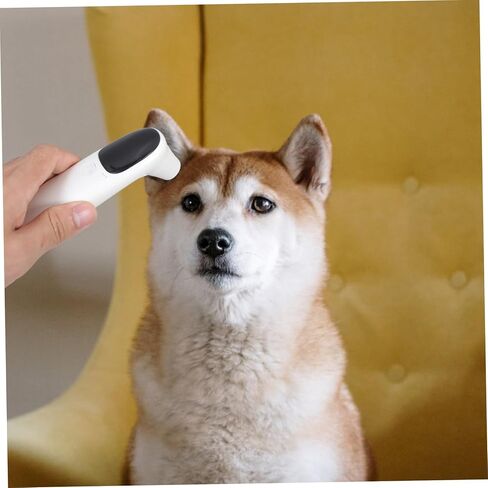 لوكسشيني قابلة لإعادة الشحن مقياس حرارة للحيوانات الأليفة غير القابلة للاتصال للكلاب والقطط قياس درجة حرارة الأذن الدقيقة مع شاشة LED دائمة خفيفة الوزن البلاستي in Kuwait