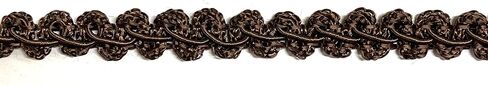 3/8" Chinese French Braid Gimp Trimming - 12 Continuous Yards - Many Colors! (Brown) in Kuwait