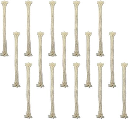 1/2" Round Oil Lamp Wicks 6 Inch Long for Tiki Torches, Oil Lamps & Langers, Burner Replacement Round Cotton Wick (15 Pack) in Saudi Arabia