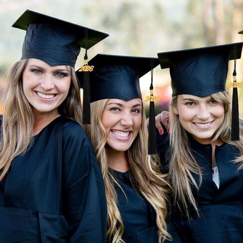 CDIXlMuzred Red and Black Decorations 2026 Graduation Tassels Wite 2026 Tassel Charm ، Grad Cap Decorations ، Class of 2026 ، Black Red Grad Decoration ، 2026 Gold Charm Tassels Hompts in Kuwait