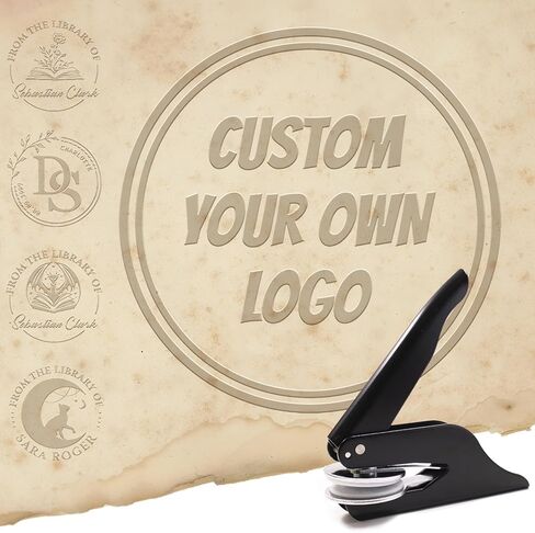 Book Embosser Personalized, Custom Wedding Personal Book stamp Napkin Monograms Paper from the Library of Embosser for Envelopes Napkins Invitation Books, 100+ Patterns Designs in Saudi Arabia