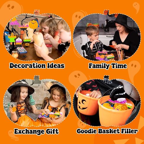Halloween Party Favors for Kids,24 Packs Mini Pop Fidget Toys with Novelty Cards, Bulk Trick or Treat Keychain for Toddler Teen Age 3-8,8-12,Halloween Goodie Bag Stuffers Classroom Prizes Sensory Toy in Saudi Arabia