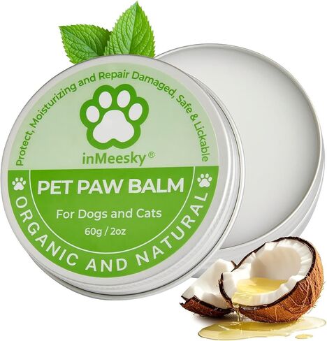 Lick-Safe Dog Paw Balm & Nose Balm with Organic Coconut Oil | Fast-Acting Nourishing Repair for Dry, Cracked Paws - Proven Relief | Vet-Recommended | Hot Pavement & Winter Protection (2.0oz) in Saudi Arabia