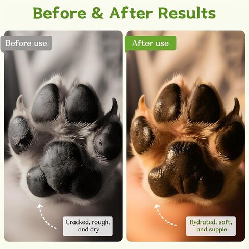 Lick-Safe Dog Paw Balm & Nose Balm with Organic Coconut Oil | Fast-Acting Nourishing Repair for Dry, Cracked Paws - Proven Relief | Vet-Recommended | Hot Pavement & Winter Protection (2.0oz) in Saudi Arabia