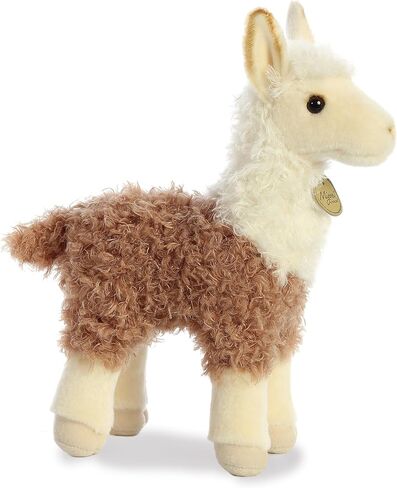 Aurora® Realistic Miyoni® 2 Tone Llama Stuffed Animal - Lifelike Detail - Cherished Companionship - Brown 12 Inches in Saudi Arabia