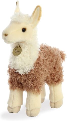 Aurora® Realistic Miyoni® 2 Tone Llama Stuffed Animal - Lifelike Detail - Cherished Companionship - Brown 12 Inches in Saudi Arabia