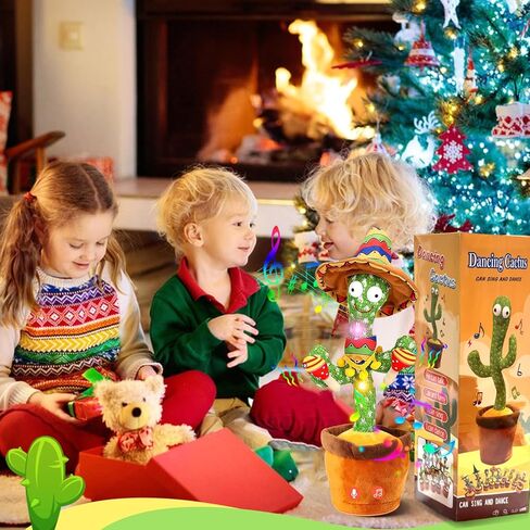 رقص Talking Cactus Crasticing Tuy ، الحديث تكرار غناء Sunny Cactus Toy 120 PCS Songs for Baby 15s سجل رقصك. in Kuwait
