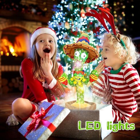 رقص Talking Cactus Crasticing Tuy ، الحديث تكرار غناء Sunny Cactus Toy 120 PCS Songs for Baby 15s سجل رقصك. in Kuwait