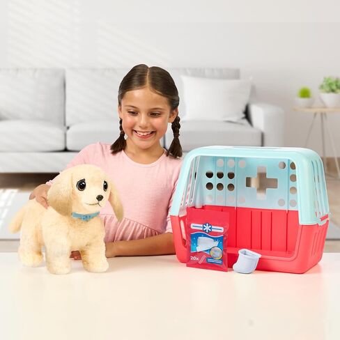 Little Live Pets Ouchies Amazon Exclusive Hazel The Poodle Plush, 50+ Sounds, Limping to Walking Puppy Toy & Carrier, Interactive Toy Dog for Kids 5+ in Saudi Arabia