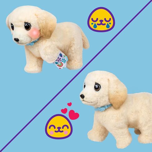 Little Live Pets Ouchies Amazon Exclusive Hazel The Poodle Plush, 50+ Sounds, Limping to Walking Puppy Toy & Carrier, Interactive Toy Dog for Kids 5+ in Saudi Arabia