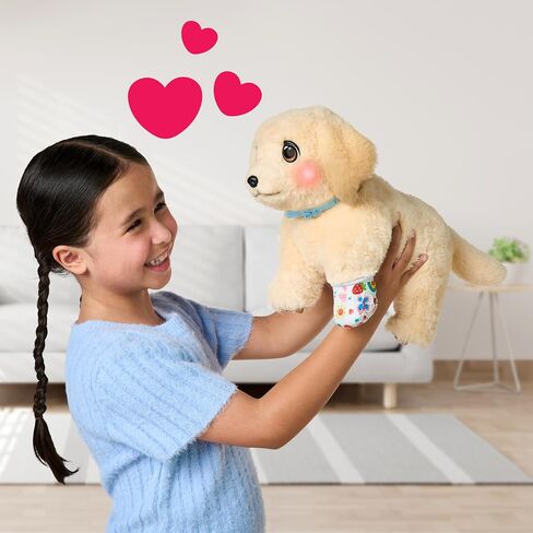 Little Live Pets Ouchies Amazon Exclusive Hazel The Poodle Plush, 50+ Sounds, Limping to Walking Puppy Toy & Carrier, Interactive Toy Dog for Kids 5+ in Saudi Arabia