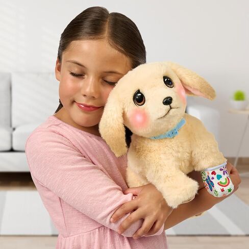 Little Live Pets Ouchies Amazon Exclusive Hazel The Poodle Plush, 50+ Sounds, Limping to Walking Puppy Toy & Carrier, Interactive Toy Dog for Kids 5+ in Saudi Arabia