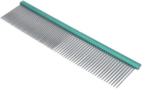 Greyhound Comb For Dogs, Metal Comb For Dogs Metal Dog Comb Cat Comb For Removing and Knots Dog Combs with Rounded Ends Grooming Tool For Long Short Haired Dog (Purple in Saudi Arabia