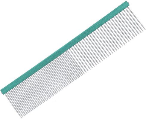 Greyhound Comb For Dogs, Metal Comb For Dogs Metal Dog Comb Cat Comb For Removing and Knots Dog Combs with Rounded Ends Grooming Tool For Long Short Haired Dog (Purple in Saudi Arabia