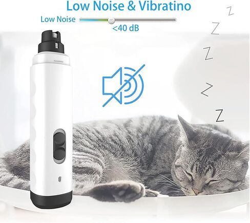 Silent Groom Pro Nail Grinder, 2025 New Dog Nail Trimmer, Rechargeable Pet Nail Grinder, Quick Dog Nail Trimmers, Pet Paws Grooming Smoothing Tool for Dogs and Cats in Saudi Arabia
