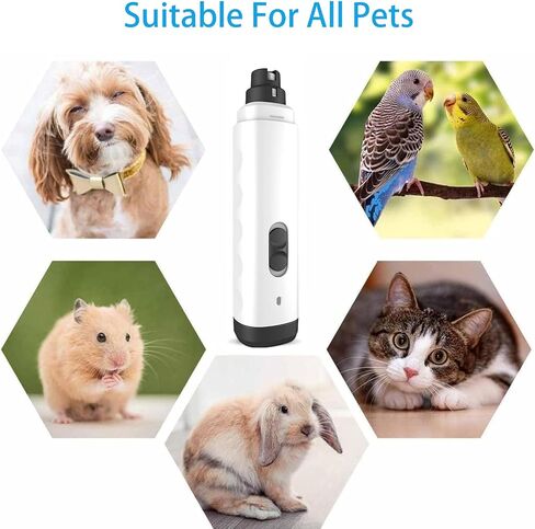 Silent Groom Pro Nail Grinder, 2025 New Dog Nail Trimmer, Rechargeable Pet Nail Grinder, Quick Dog Nail Trimmers, Pet Paws Grooming Smoothing Tool for Dogs and Cats in Saudi Arabia