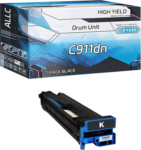 ALLC Compatible for Okidata OKI C911dn Drum Unit Work for Okidata OKI C911 C911dn C931dn C941dn Printers, with Chip, High Yield 40000 Pages, Clear Printing (Black) in Saudi Arabia